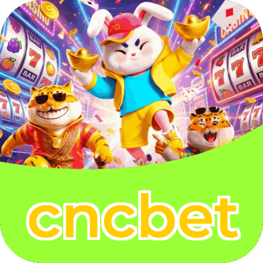 Interface do aplicativo cncbet mostrando jogos disponíveis no iOS e Android